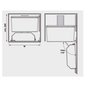 ban ve ky thuat ro keo 545 3 - Rổ kéo 3 tầng, cao ≥800mm, rộng 600mm MS: 545.94.650
