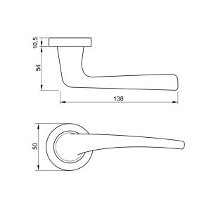 ban ve ky thuat tay nam gat hafele 901 14 - Tay nắm gạt LEMANS Hafele 901.99.598