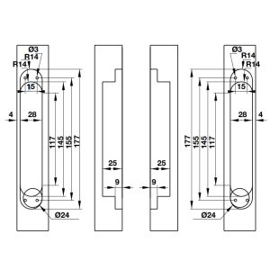 ban ve thiet ke ban le am 927 1 - Bản lề âm Hafele 927.03.029