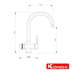 ban ve trim water scaled 1 800x800 1 - VÒI RỬA BÁT KONOX BA ĐƯỜNG NƯỚC TRIM-WATER GREY