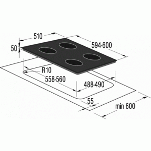 bep dien cam ung 4 bep gorenje ect6sy2b - Bếp điện Gorenje ECT6SY2B