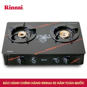 Bếp gas 6 tấc Rinnai RV-3615GL(FM), Chén đồng mặt kính