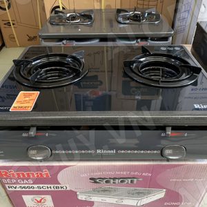 bep gas 6 tac rinnai rv 5600 schbk mat kinh danh lua ic 1613307621 2 - Bếp gas 6 tấc Rinnai RV-5600-SCH(BK), Mặt kính đánh lửa IC
