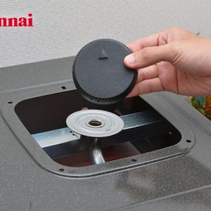 bep gas 7 tac rinnai rv 370gm chen gang duc 1613307940 2 - Bếp gas 7 tấc Rinnai RV-370GM, Chén gang đúc