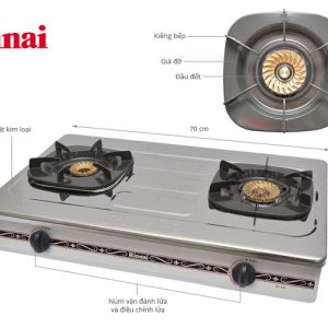 bep gas 7 tac rinnai rv 375swn chen dong co dau ham 1635383761 0 - Bếp gas 7 tấc Rinnai RV-375SW(N), Chén đồng có đầu hâm
