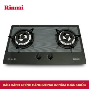 Bếp gas âm Rinnai RVB-2BG(L)N, chén đồng ngắt gas tự động