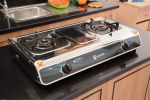 bep gas duong sakura sa 742as dieu inox 2 - Bếp gas dương Sakura SA-742AS - Điếu Inox
