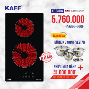 Bếp hồng ngoại đôi cảm ứng DOMINO KAFF KF-330DC