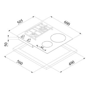 bep ket hop gas tu grani z02027 hinh kt 1200x1200 1 - Bếp kết hợp DUDOFF GRANI Z0202