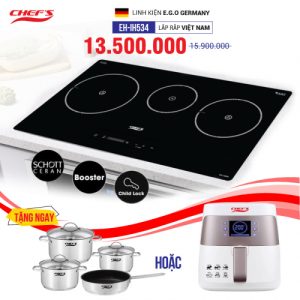 Bếp từ 3 lò cảm ứng CHEFS EH-IH534