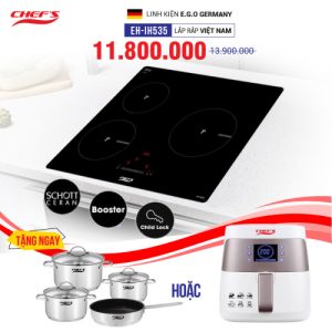 Bếp từ 3 lò cảm ứng CHEFS EH-IH535