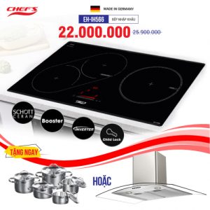 Bếp từ 3 lò cảm ứng CHEFS EH-IH566