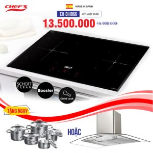 Bếp từ đôi cảm ứng CHEFS EH-DIH866