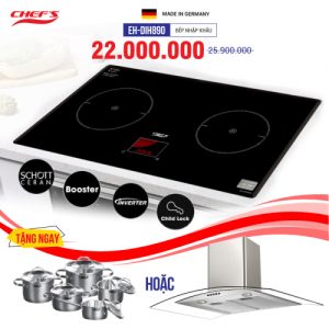 Bếp từ đôi cảm ứng CHEFS EH-DIH890