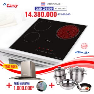 Bếp từ đôi hồng ngoại 3 lò cảm ứng CANZY CZ-86GPH