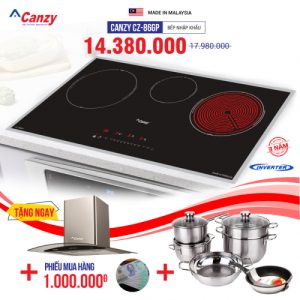 Bếp từ đôi hồng ngoại 3 lò cảm ứng CANZY CZ-86GP