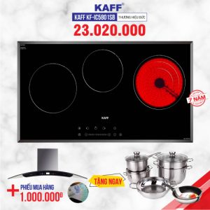 Bếp từ đôi hồng ngoại 3 lò cảm ứng KAFF KF-IC5801SB