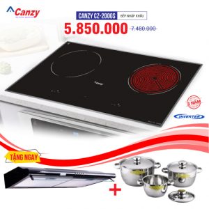 Bếp từ đôi hồng ngoại cảm ứng CANZY CZ-200GS