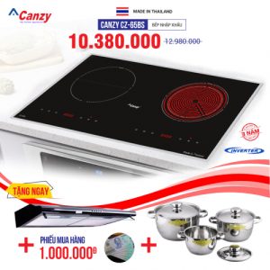 Bếp từ đôi hồng ngoại cảm ứng CANZY CZ-65BS