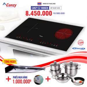 Bếp từ đôi hồng ngoại cảm ứng CANZY CZ-900GEB