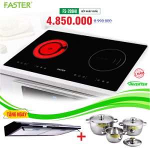 Bếp từ đôi hồng ngoại cảm ứng FASTER FS-288HI