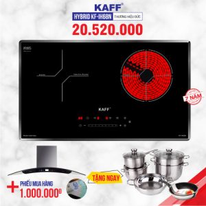 Bếp từ đôi hồng ngoại cảm ứng KAFF HYBRID KF-IH68N