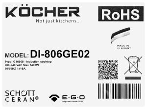 bep tu kocher di 806ge02 9 1 - Bếp từ Kocher DI-806GE02