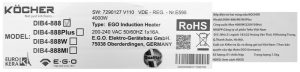 bep tu kocher dib4 888 3 - Bếp từ Kocher DIB4-888