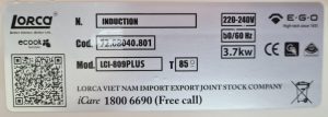 bep tu lorca lci 809 plus 11 - Bếp từ Lorca LCI-809 Plus