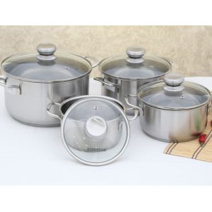 bo 4 noi inox 3 day nap kinh fivestar fs08cg 1575272294 0 - Bộ 4 nồi inox 3 đáy nắp kính Fivestar FS08CG