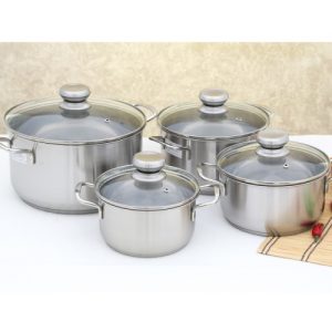 bo 4 noi inox 3 day nap kinh fivestar fs08cg 1575272294 4 - Bộ 4 nồi inox 3 đáy nắp kính Fivestar FS08CG