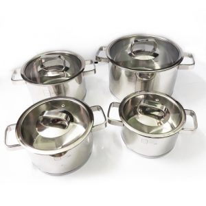 bo 4 noi inox 304 nap kinh fivestar fs08cg 304 1565862691 1 - Bộ 4 nồi inox 304 nắp kính Fivestar FS08CG 304