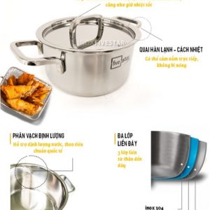 bo noi 4 mon 3 day inox 304 kieu roman fivestar fs07c plus 1565860735 0 - Bộ nồi 4 món 3 đáy inox 304 kiểu Roman Fivestar FS07C-PLUS