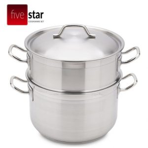Bộ nồi xửng inox 3 đáy 28cm Fivestar ST28-3D