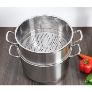 bo noi xung inox 3 day nap kinh 28cm fivestar st28 3dg 1575259591 4 - Bộ nồi xửng inox 3 đáy nắp kính 28cm Fivestar ST28-3DG