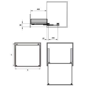 bo ro xoong noi cappella hafele 4 2 - Kệ để xoong nồi Hafele Kosmo C 600mm 549.08.023