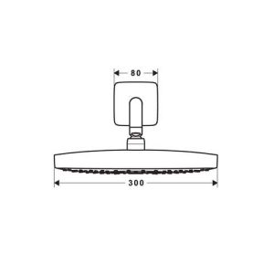 bo tron 4 1 1 - Sen đầu gắn tường Hansghore Raindance E 300 Hafele 589.52.614