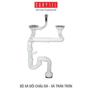 bo xa doi chau da carysil 1 - Chậu rửa Carysil BEC2 màu Nera