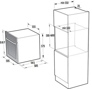 bo658st - Lò nướng Gorenje BO658ST