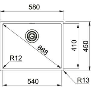 box 210 54 kt 1 - FRANKE | Chậu rửa BOX 210-54 (127.0433.023)