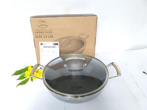 c29f3825 - Chảo 2 Quai Sâu Lòng Blackcube Fivestar Inox 3 Lớp 24cm