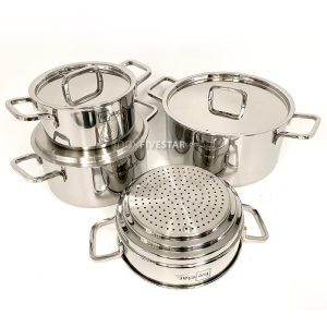 c6697b9e - Bộ nồi cao cấp 3 lớp inox 304 Five star