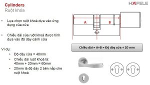 cach chon ruot khoa hafele 12 - Ruột khóa Hafele một đầu chìa dài 41.5mm 916.00.602