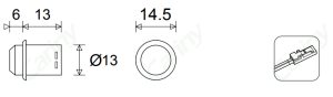 Cảm biến đóng mở bật tắt Cariny CL-S106/PIR