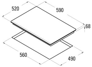 cata is 603 b bk tsx - Bếp từ Cata ISB 603 BK