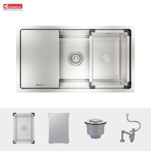 chau rua bat KN8146SU dekor phu kien 800x800 2 - Chậu rửa bát KONOX Sink KN8146SU Dekor