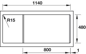 chau rua bat blanco dinas 8s 570 27 209 1 - Chậu rửa Blanco Dinas 8S 570.27.209