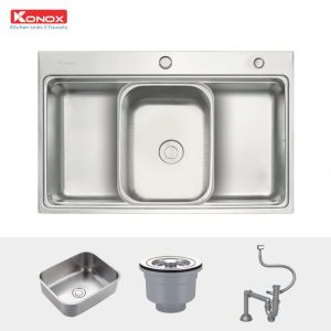 chau rua bat inox european series model kn7548so kitchen sink 800x800 1 - Chậu rửa bát Konox KN7548SO
