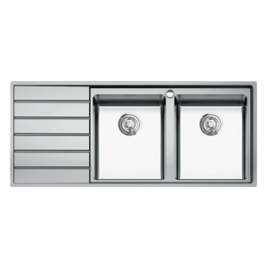 CHẬU RỬA CHÉN BÁT KONOX KS11650 2B – BÀN TRÁI SIPHON, GIÁ ÚP BÁT INOX
