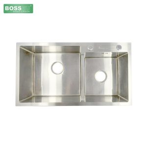 Chậu rửa chén bát 2 hố lệch BOSSEU BS8245L1